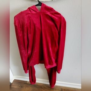 Velour Hoodie Set